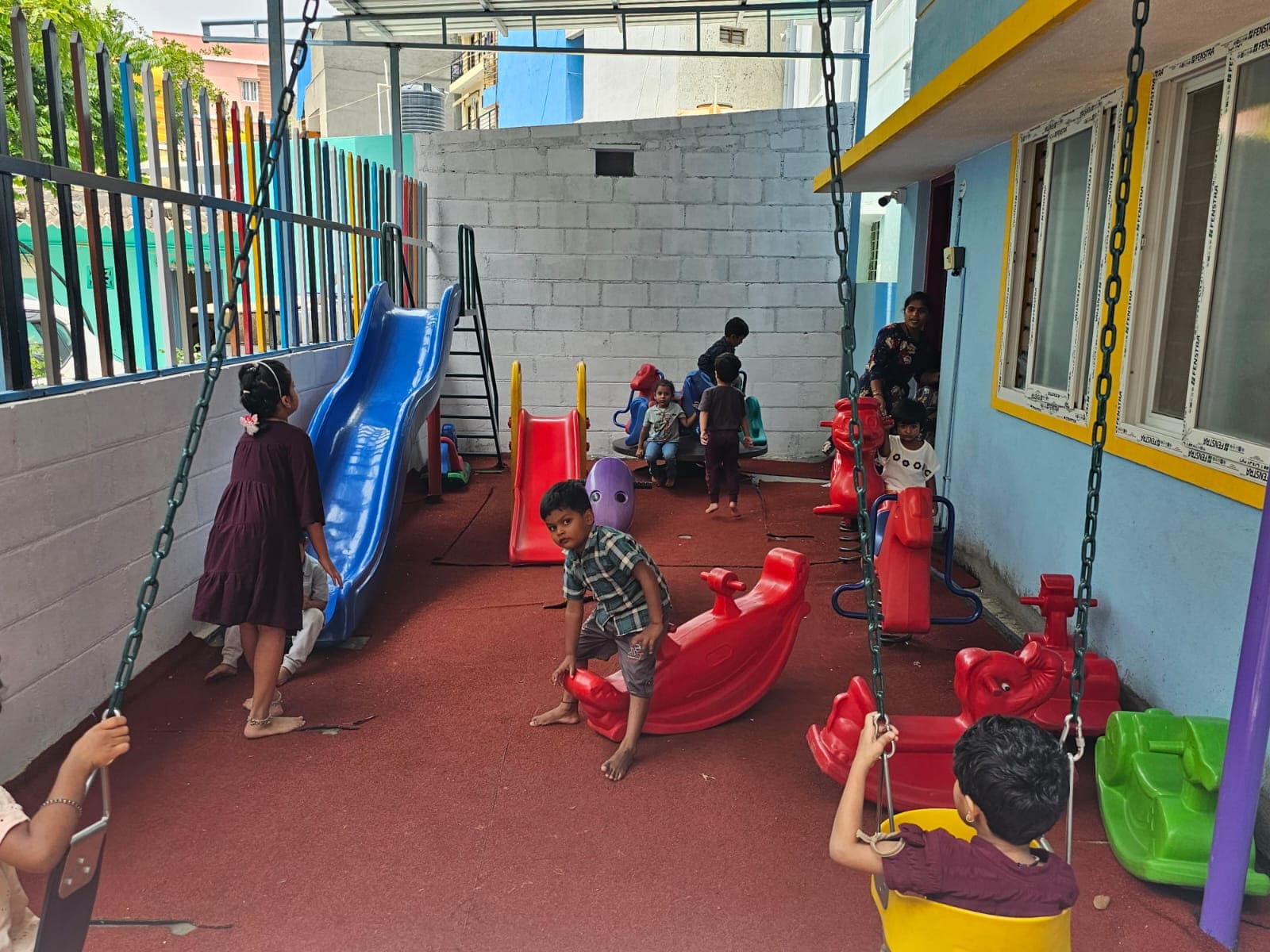 Children Playing Outdoors